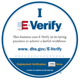 We are an e-Verify Company
